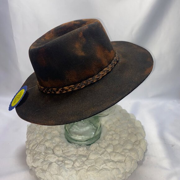 Brown Rustic Wool Rancher 58cm - Picture 15 of 16